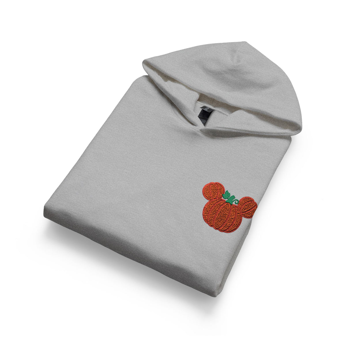 Fall Embroidered Pumpkin Softstyle Youth Midweight Hooded Sweatshirt