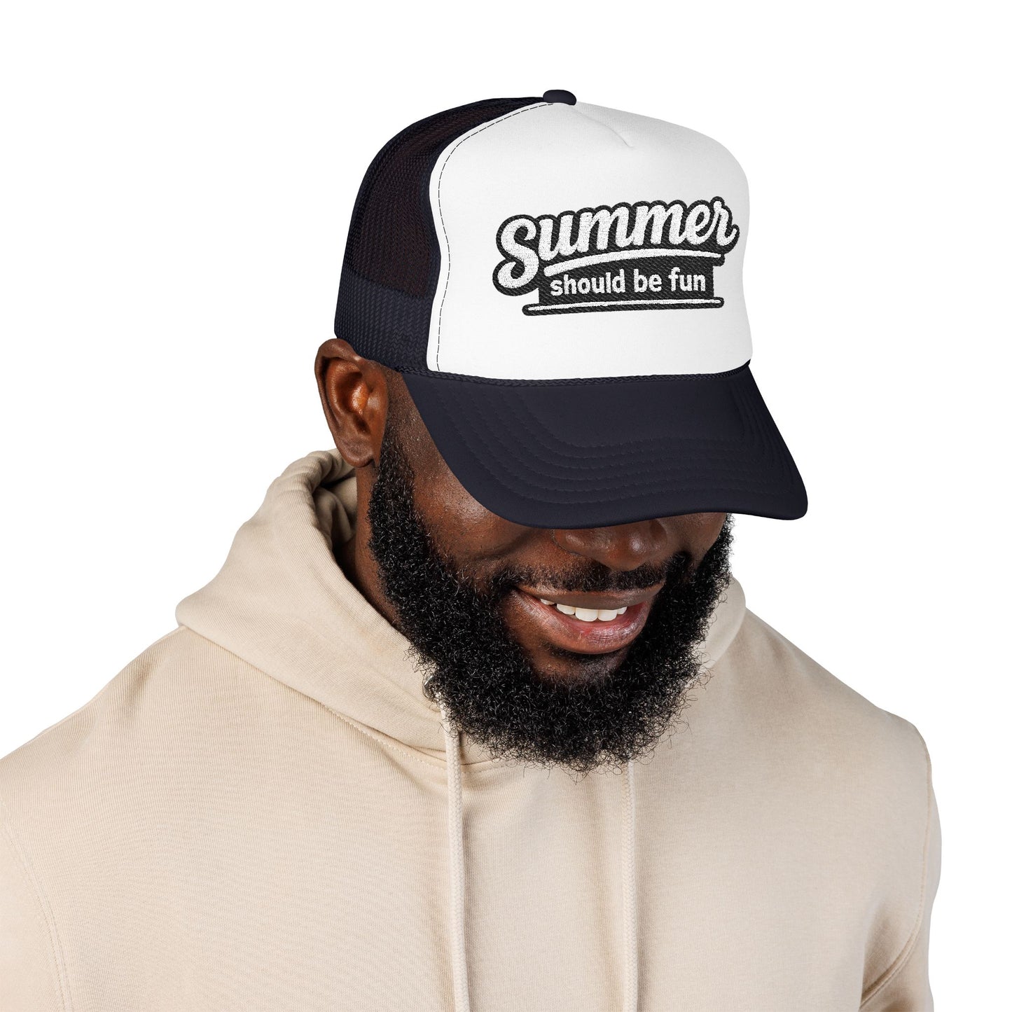 Summer Should Be Fun trucker hat | foam front mesh back Summer House quote