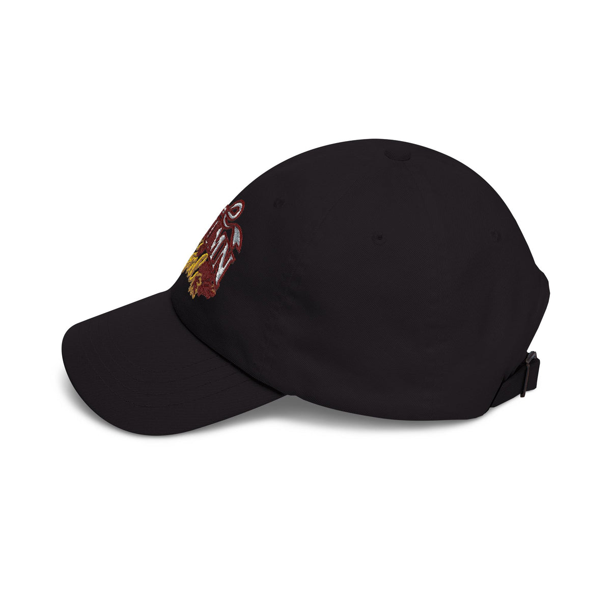 Autumn Girl embroidered design Classic Cap | fall leaves, ribbon