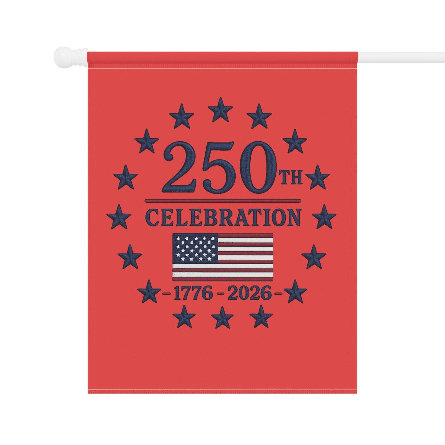 250th Celebration American Flag Garden Banner | 1776-2026 Patriotic USA