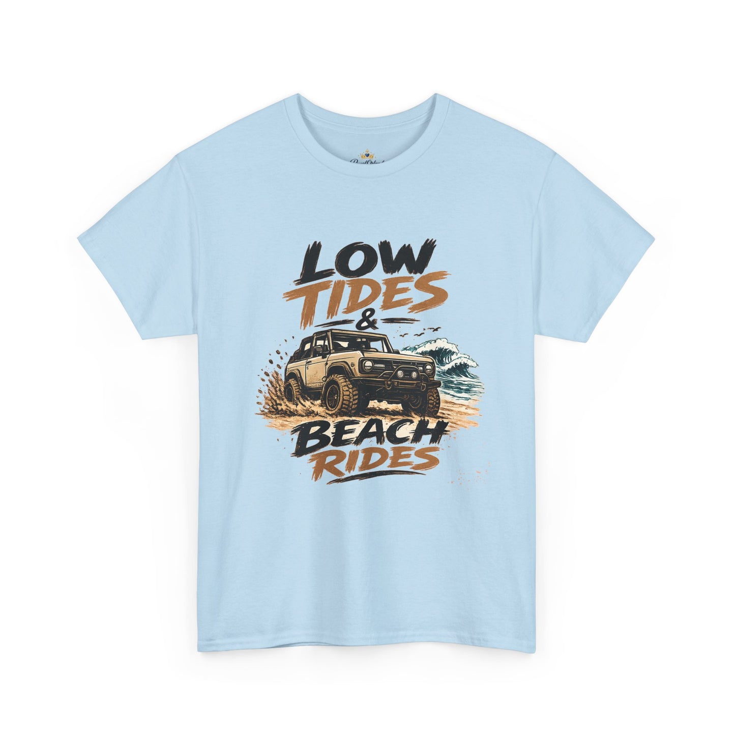 Low Tides & Beach Rides T-Shirt | 4x4 Beach Offroad Graphic
