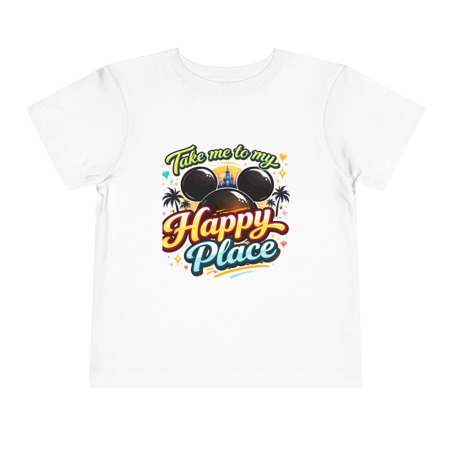 Take Me to My Happy Place Toddler Tee | Mouse Ears Castle Graphic