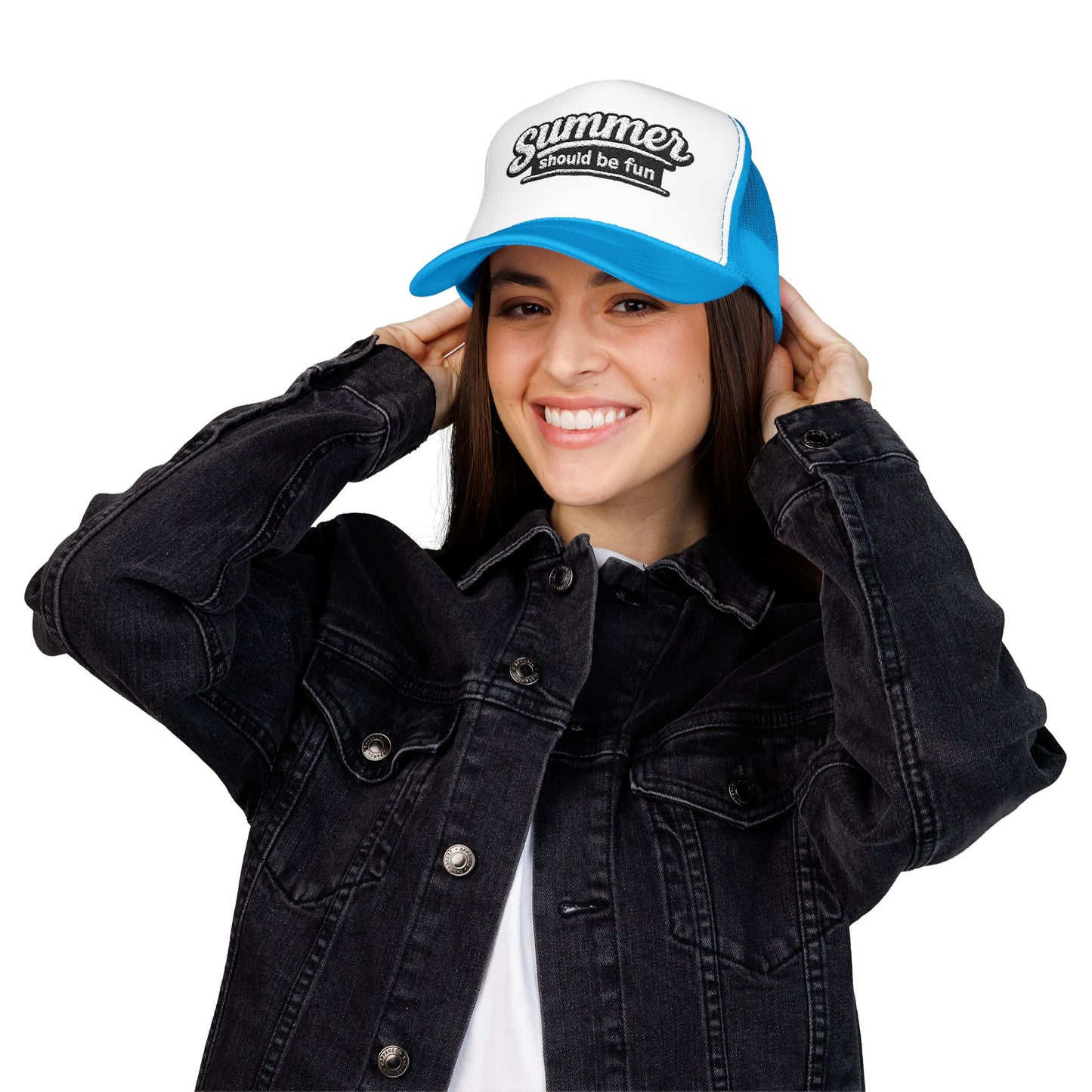 Summer Should Be Fun trucker hat | foam front mesh back Summer House quote