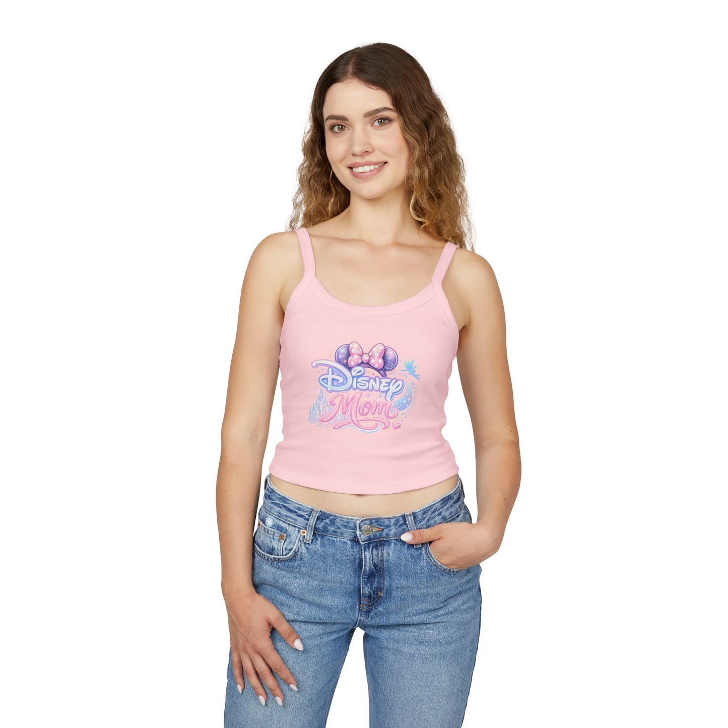Theme Park Mom tank top | Mouse ears pastel logo