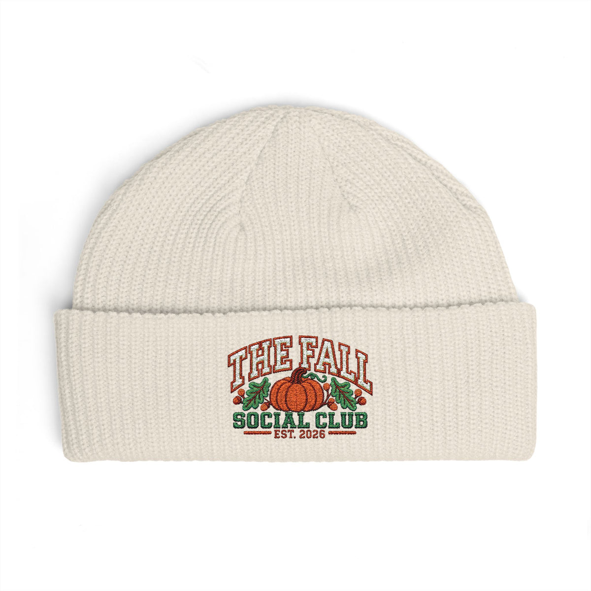 Fall Social Club 2026 Embroidered Cuff Beanie