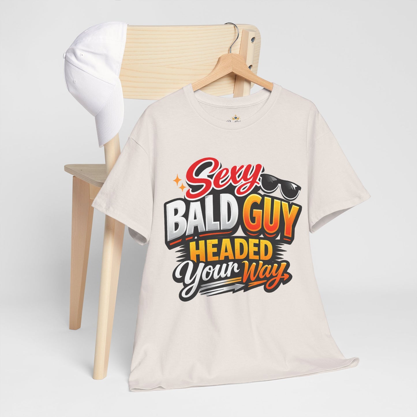 Sexy Bald Guy Headed Your Way T-Shirt | Funny Bald Humor Graphic Tee
