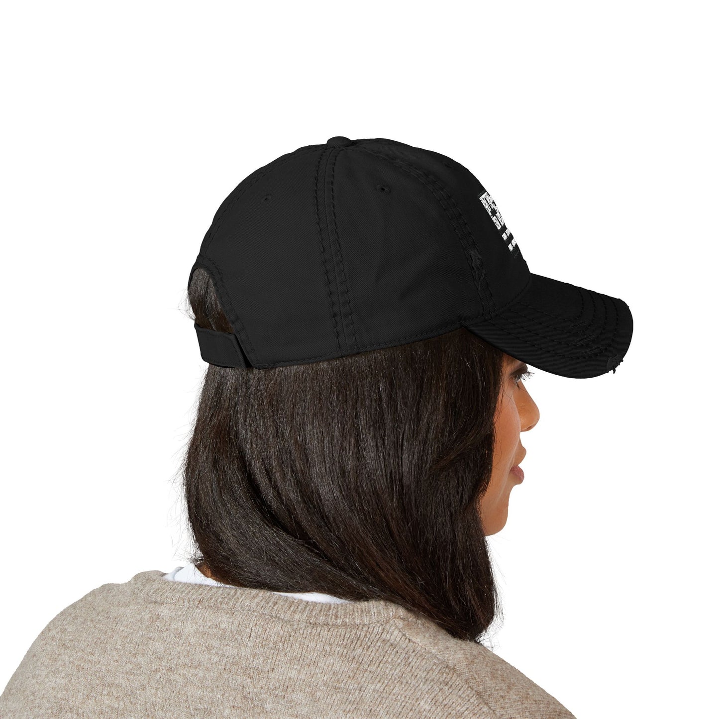 Distressed Embroidered American Flag Dad Hat