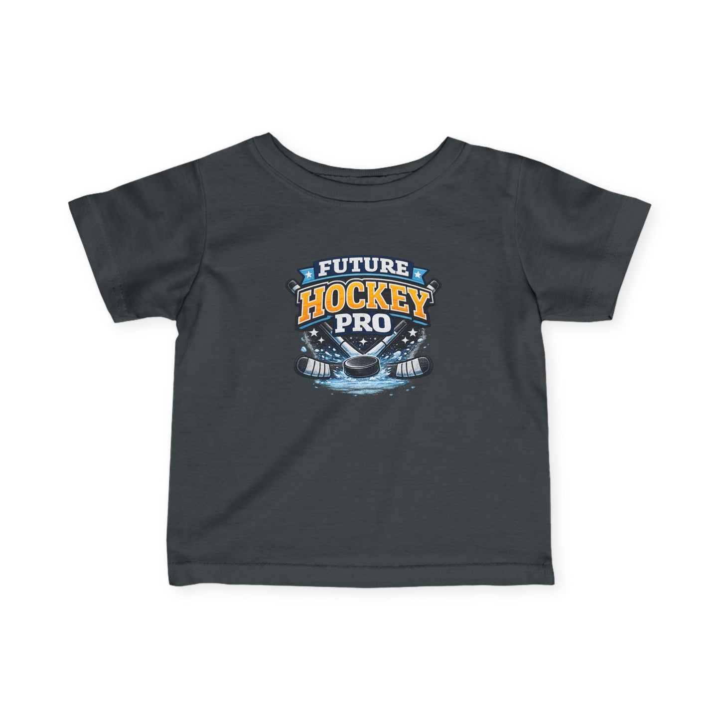 Future Hockey Pro Infant Tee | Baby Hockey Shirt, Skates & Puck Design