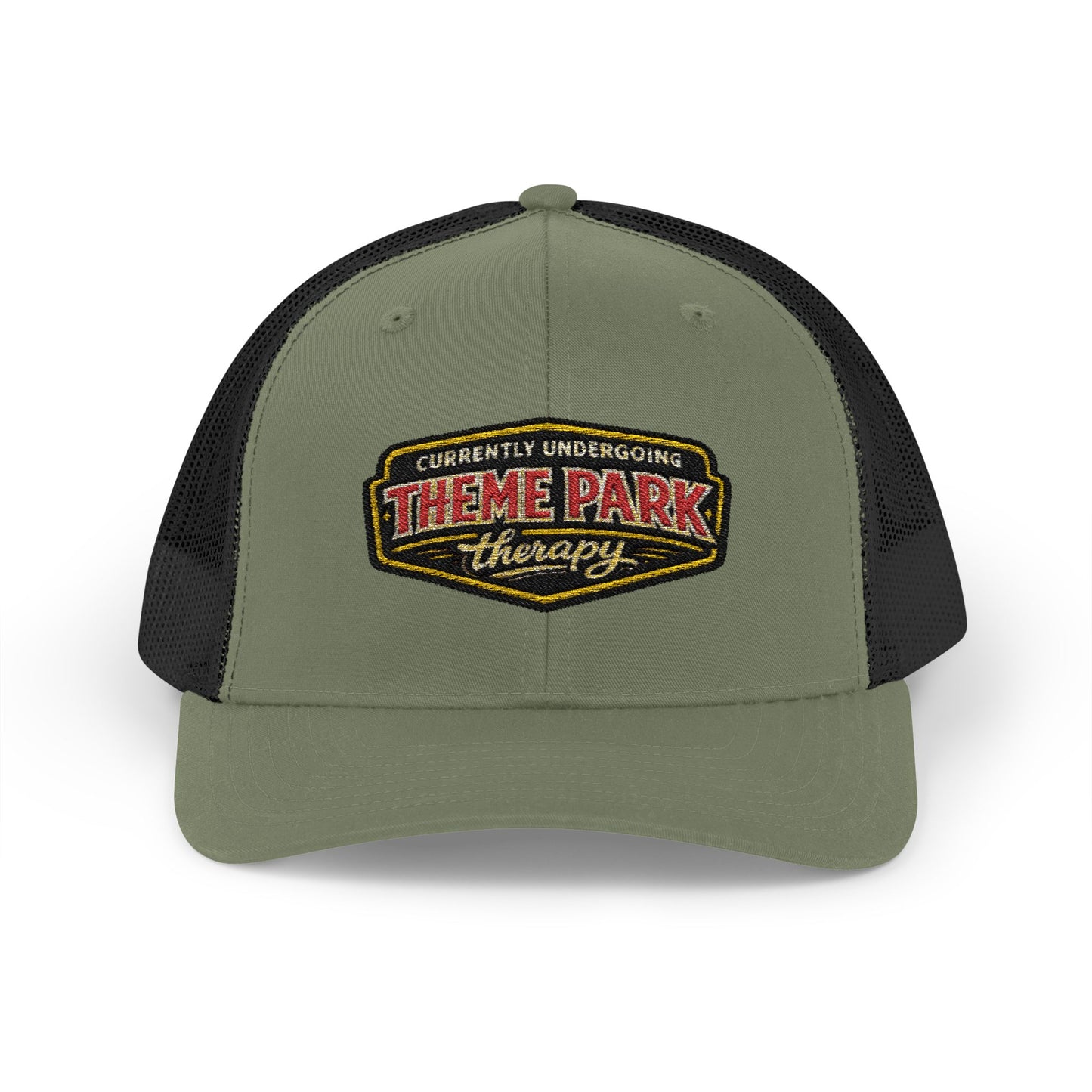 Theme Park Therapy Vintage Logo Snapback Cap | Trucker Mesh Hat