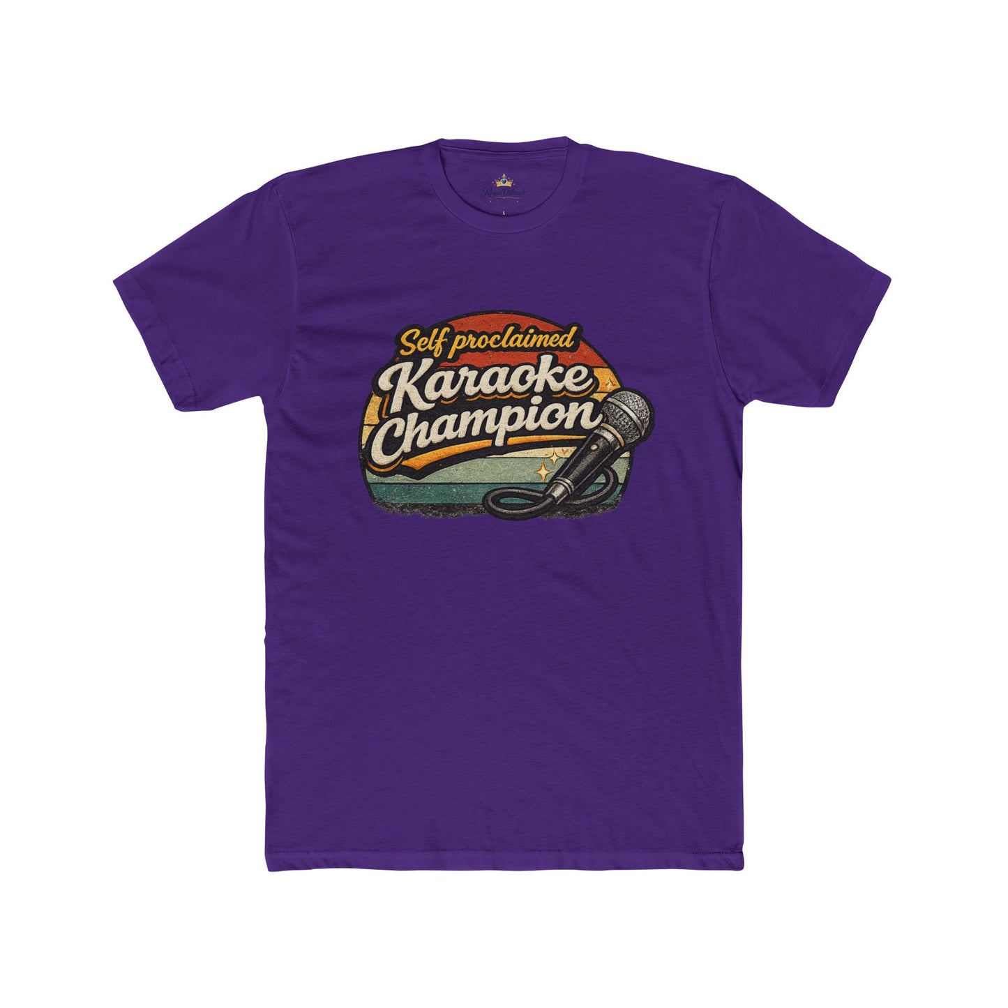 Self Proclaimed Karaoke Champion T-Shirt | Microphone Retro Design
