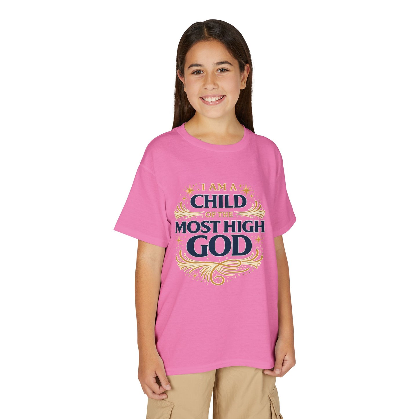I Am A Child of the Most High God Youth T-Shirt | Christian Faith Tee