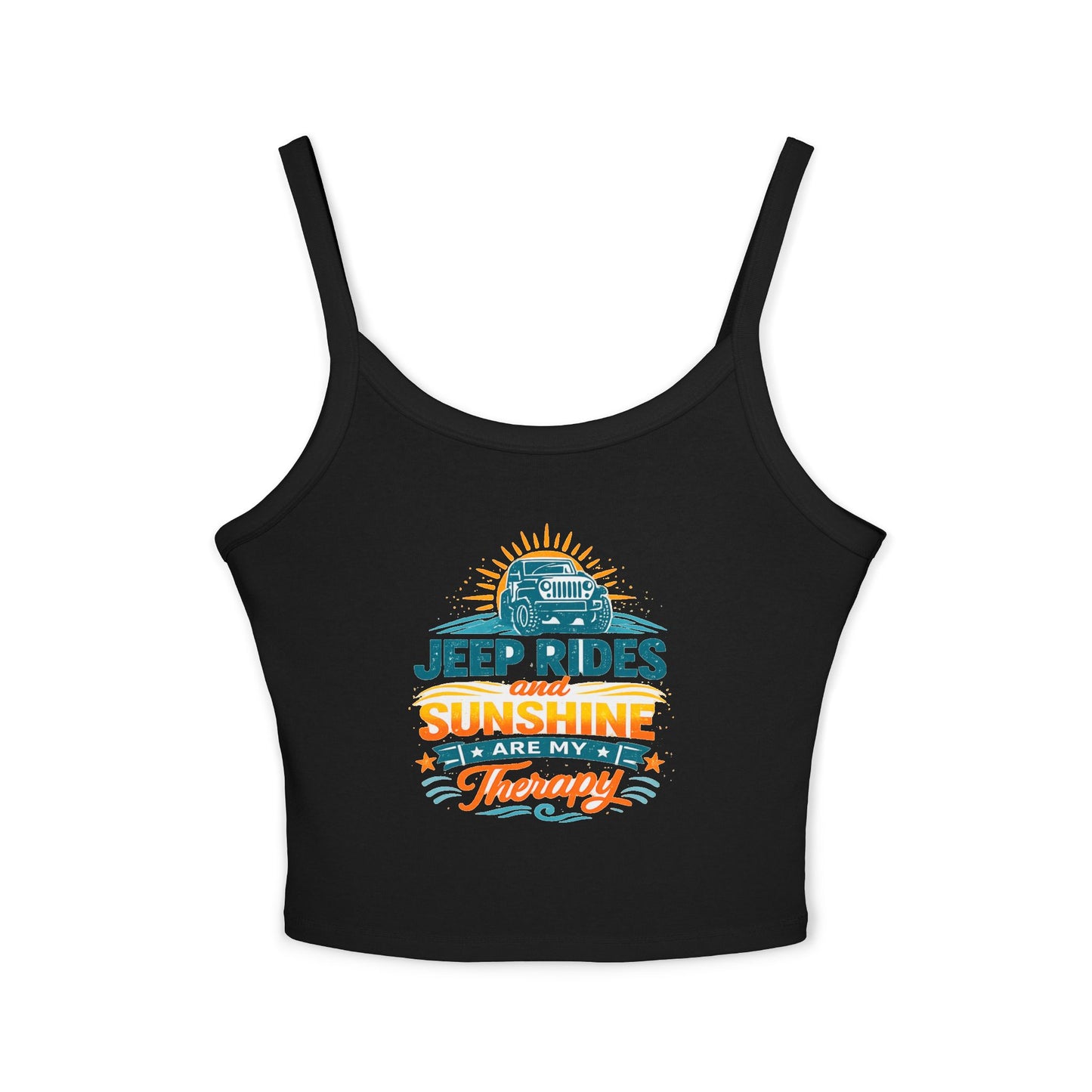 Outdoor Rides and Sunshine Tank Top | Summer Adventure Graphic