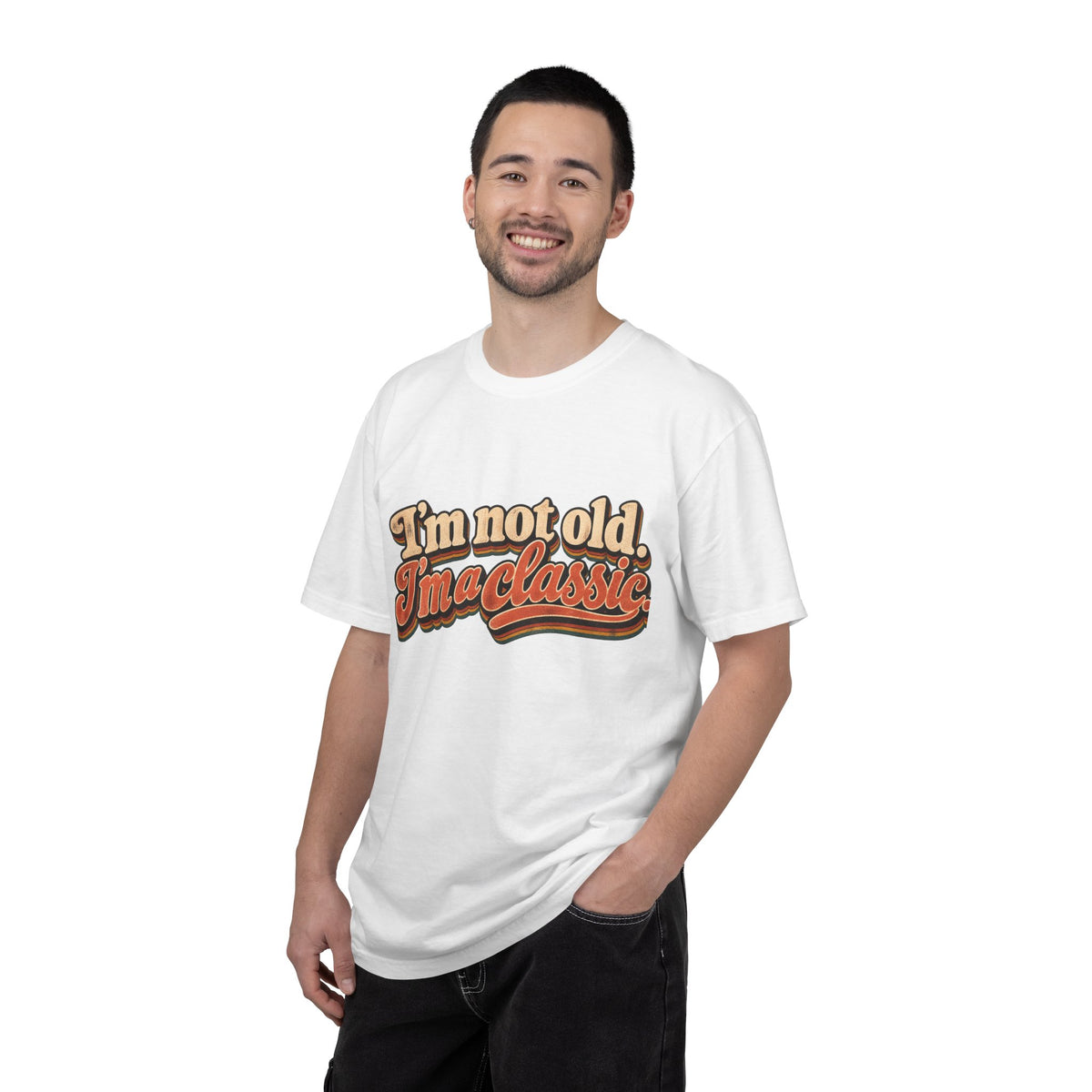 I'm Not Old I'm a Classic T-shirt | Retro Script Vintage Typography
