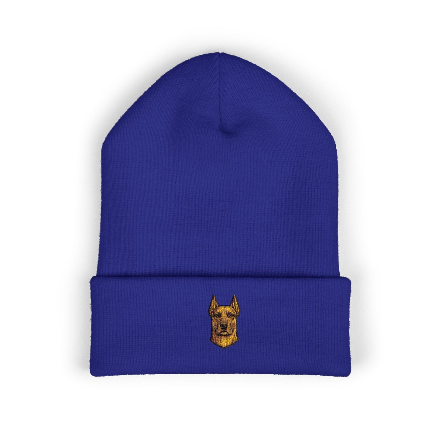 Great Dane  Embroidery Beanie | Cuffed Knit Hat
