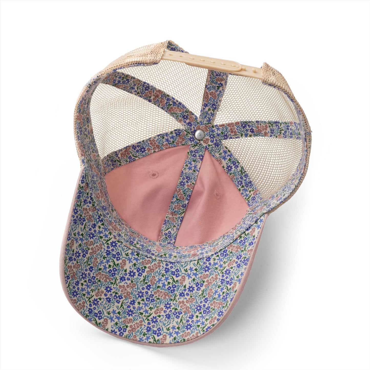 Women's Washed Mesh-Back Cap with print underneath bill embroidered USA 250th celebration various colors