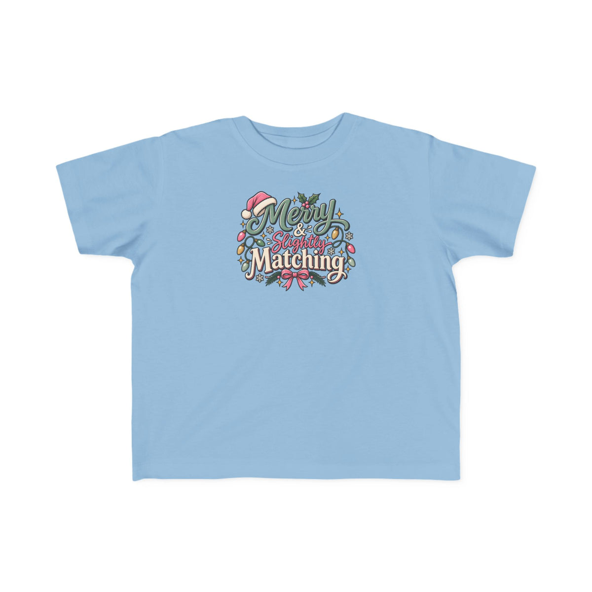 Kids Christmas Tee — “Merry Matching” Festive Holiday Shirt for Toddlers
