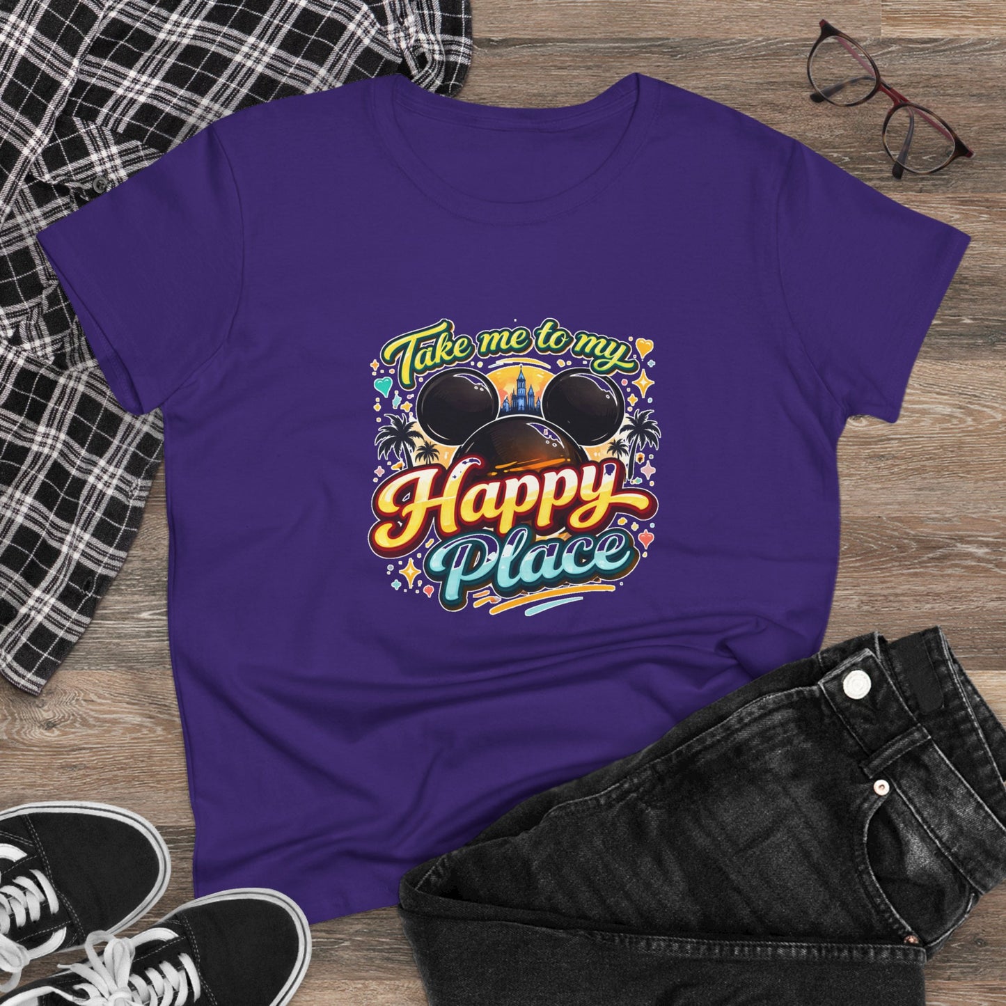 Take Me to My Happy Place Mickey Ears Tee | Disney Vacation Shirt