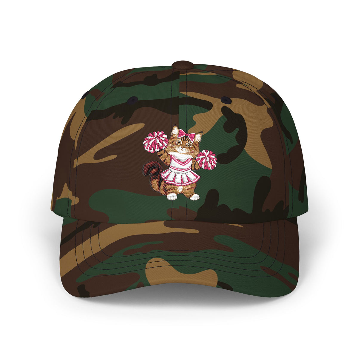 Cheer Cat embroidered Classic Dad Cap