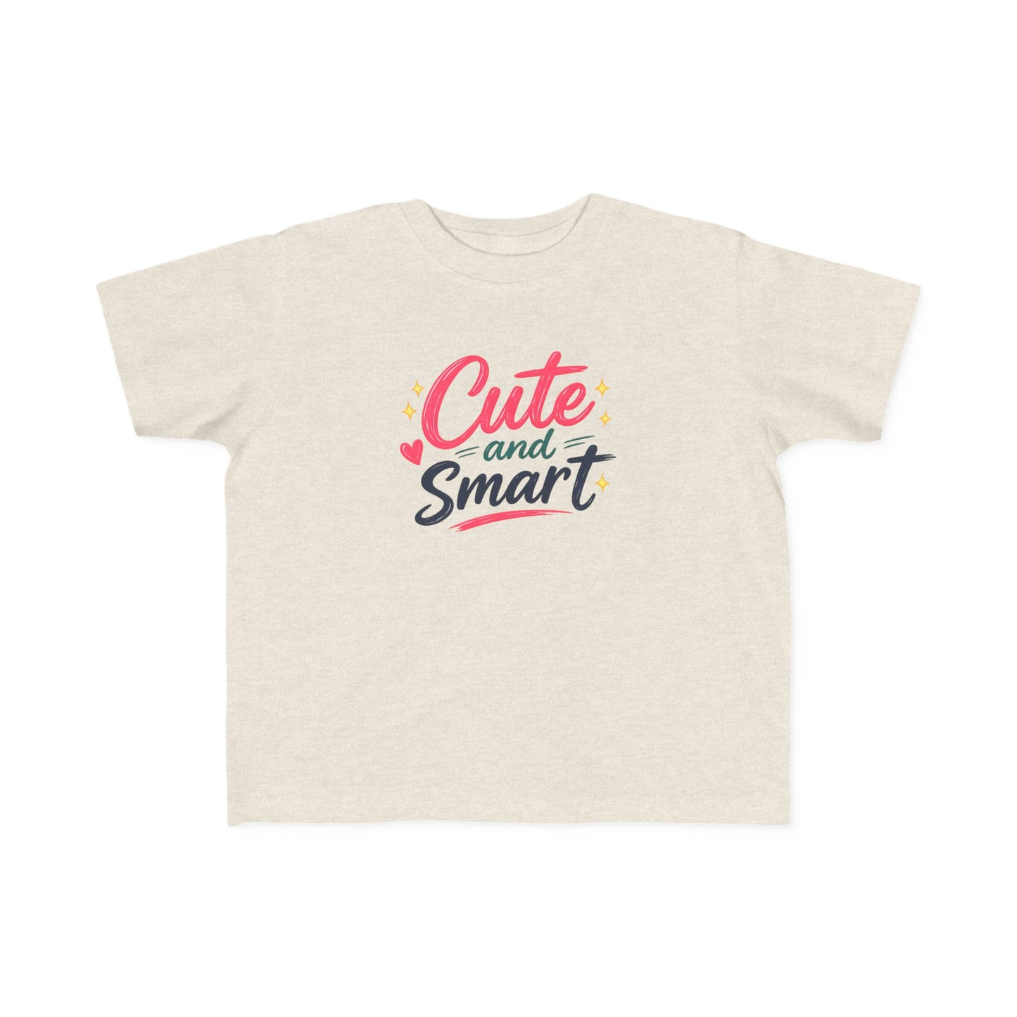 Cute and Smart Toddler Tee | Kids Graphic Shirt, Playful Script Design