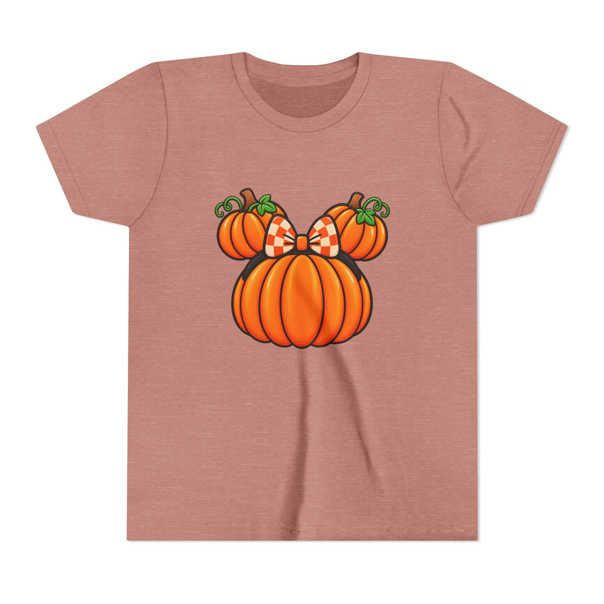 Fall Pumpkin Ears Youth Tee | Halloween Fall Pumpkin Tee