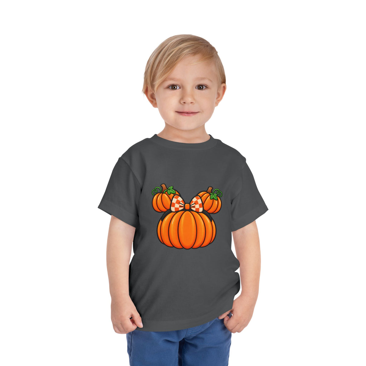 Fall Pumpkin Ears Toddler Tee | Halloween Fall Pumpkin Shirt
