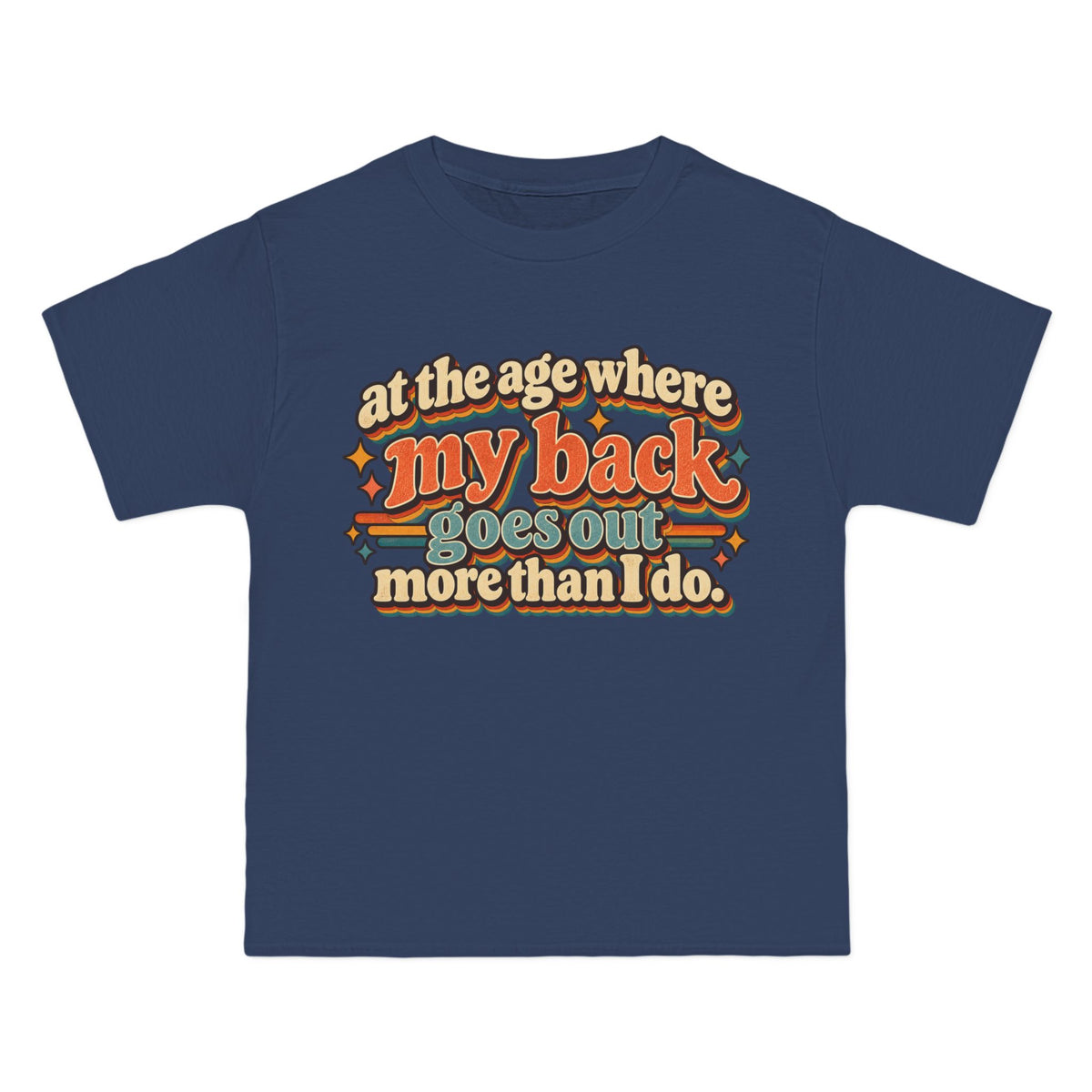 my back goes out more than I do T-Shirt | Retro Text Graphic