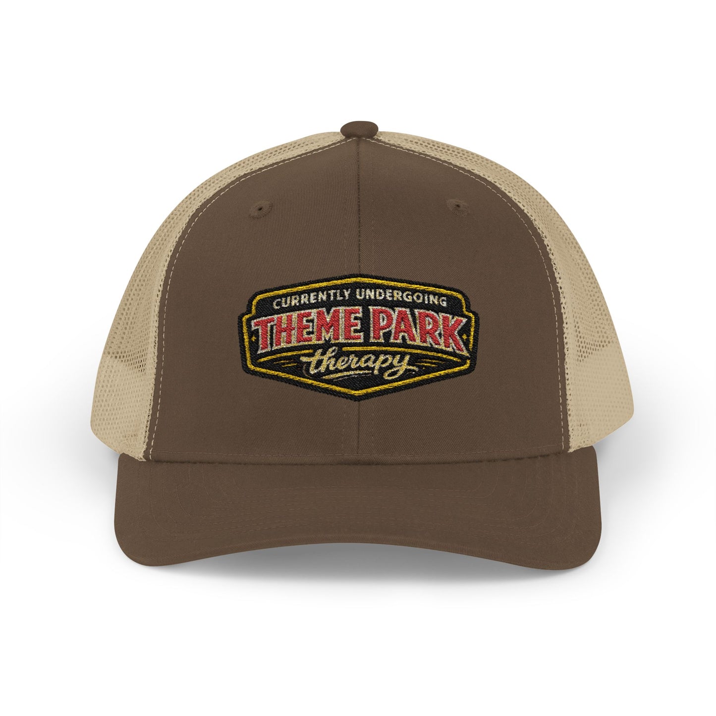 Theme Park Therapy Vintage Logo Snapback Cap | Trucker Mesh Hat