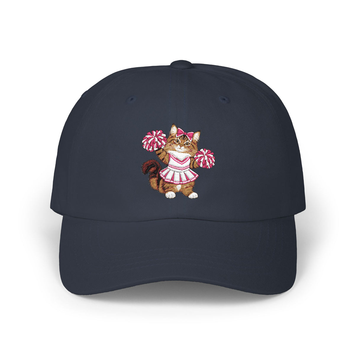 Cheer Cat embroidered Classic Dad Cap