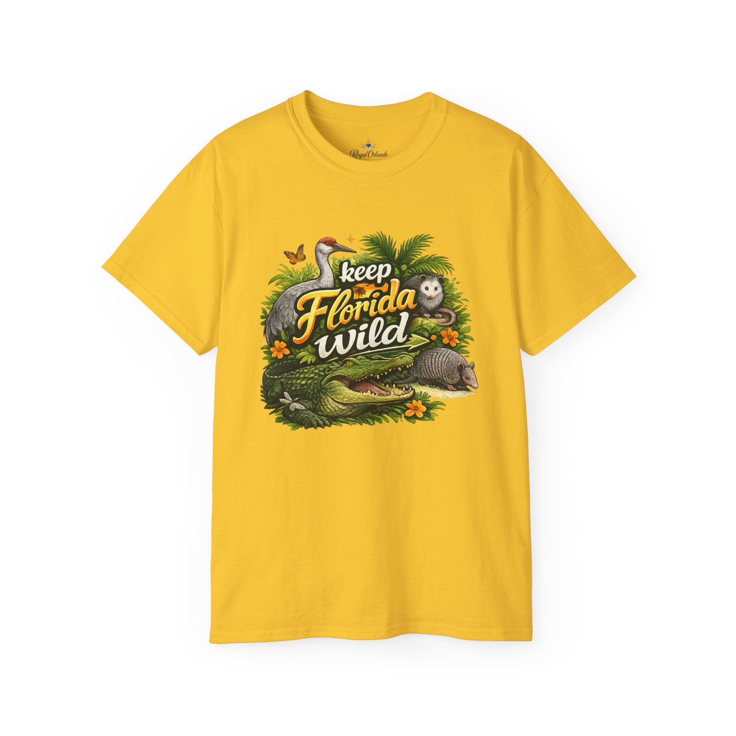 Keep Florida Wild T-Shirt | Alligator, Manatee, Palm Trees, Nature Design