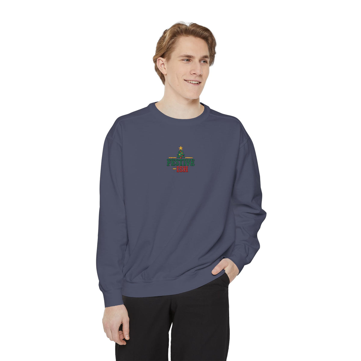 Holiday Sweatshirt — Festiv-ish Christmas Tree Crewneck