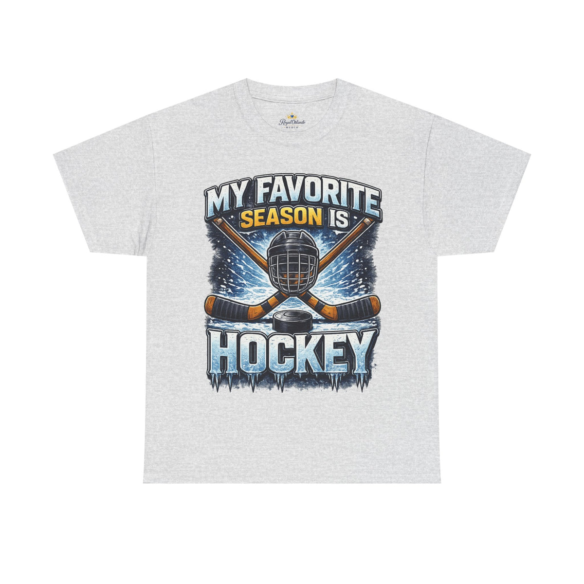 My Favorite Season Is Hockey T-Shirt | Ice Hockey Helmet & Sticks Tee