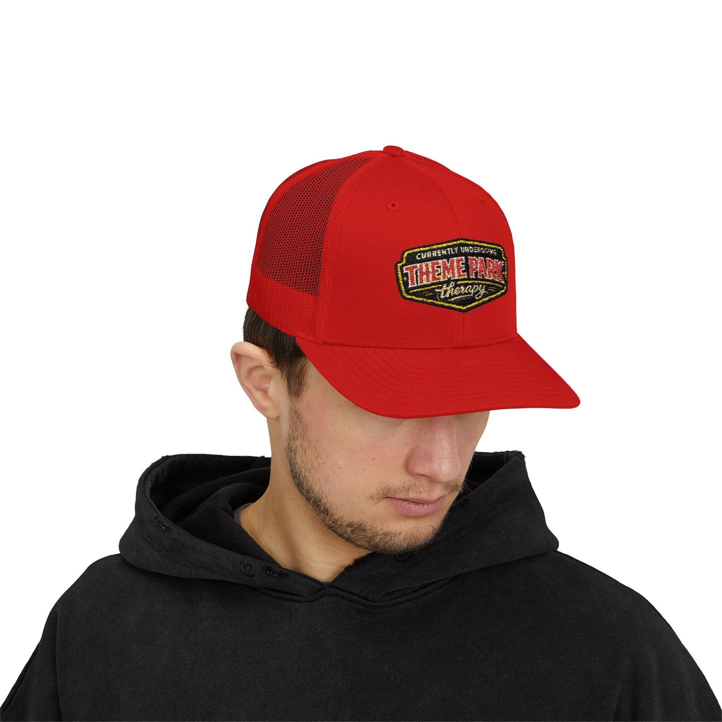 Theme Park Therapy Vintage Logo Snapback Cap | Trucker Mesh Hat