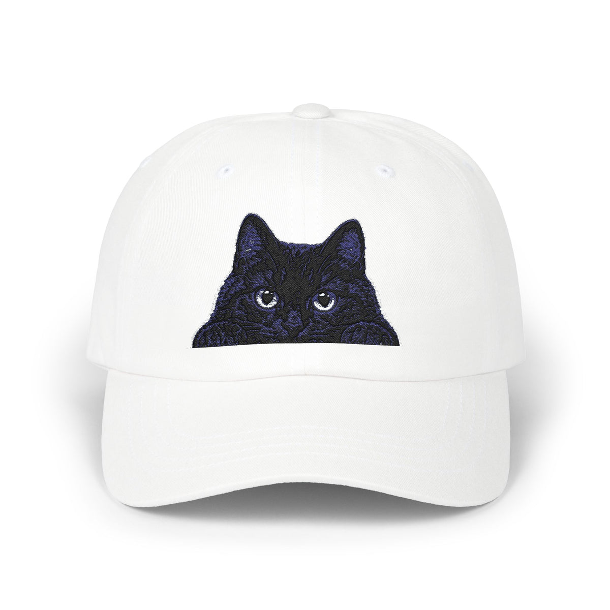 Black Cat embroidered Classic Dad Cap