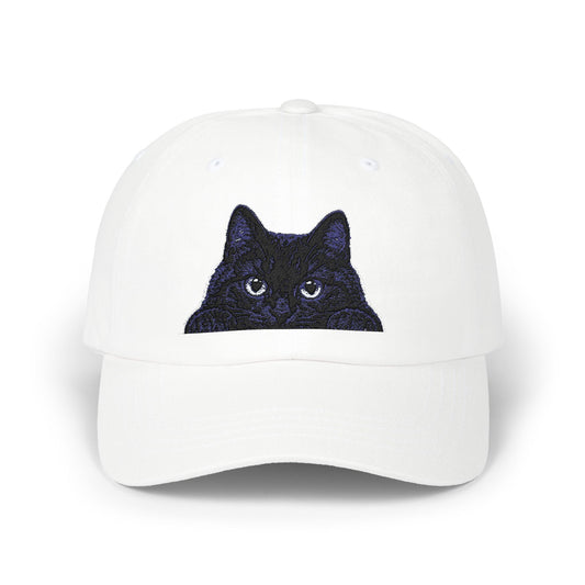 Black Cat embroidered Classic Dad Cap