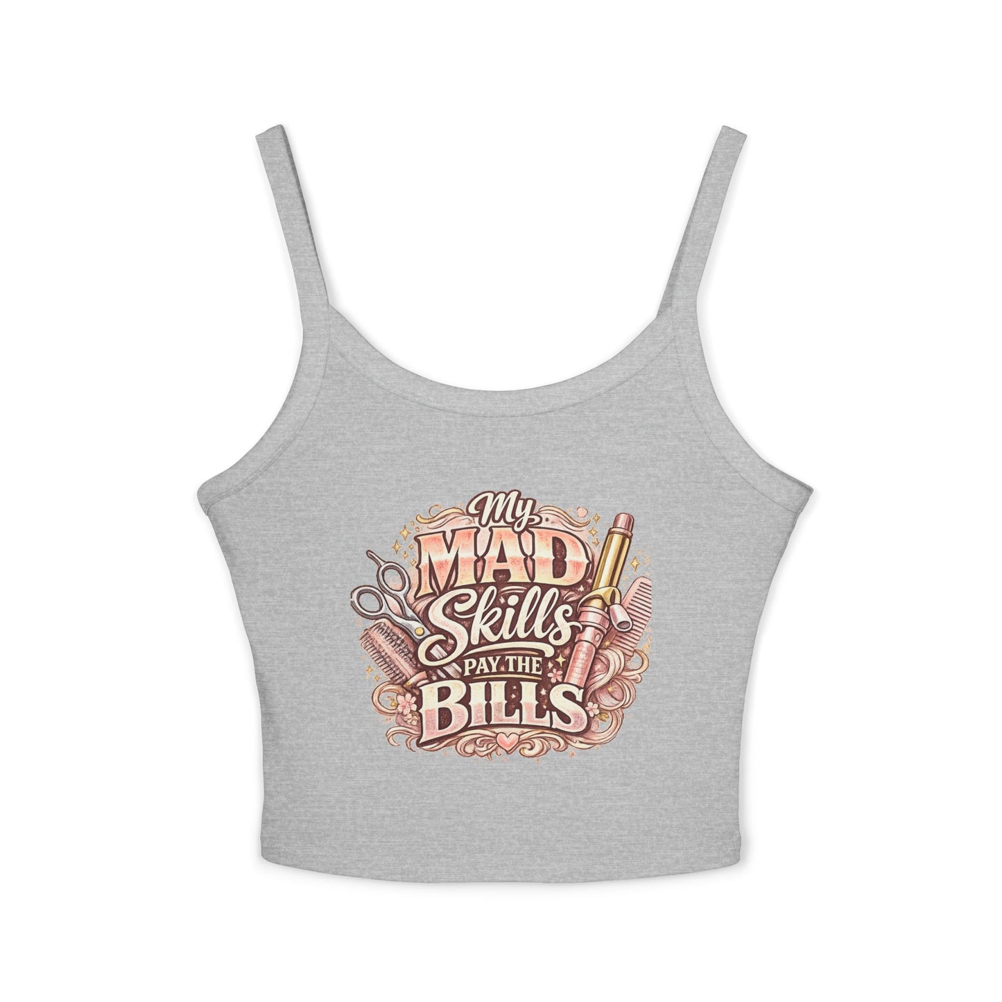 My Mad Skills Pay The Bills Tank Top | Makeup Hairstylist Tools Illustration