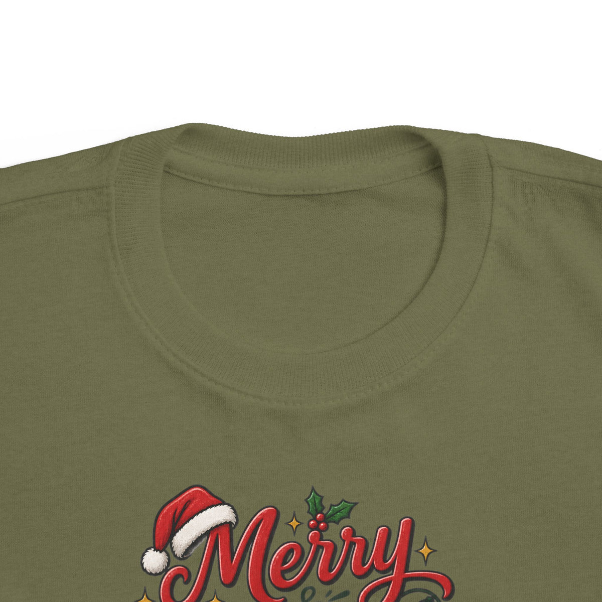 Toddler Christmas Tee – “Merry & Slightly Matching” Holiday Shirt friends or family matching tee