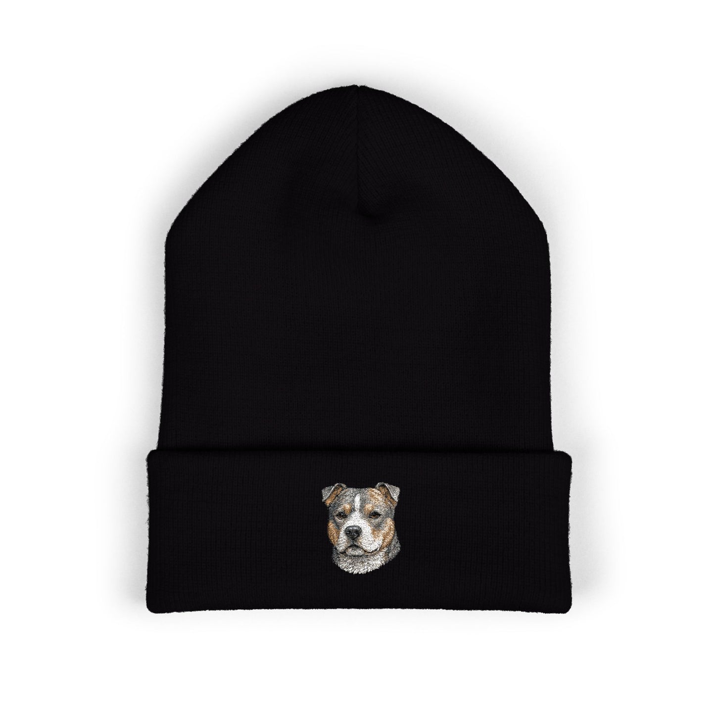 Pit Bull Embroidered Beanie | Cuffed Knit Hat