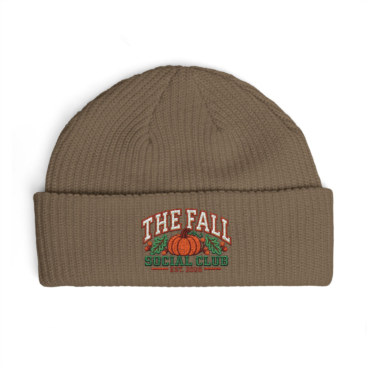 Fall Social Club 2026 Embroidered Cuff Beanie