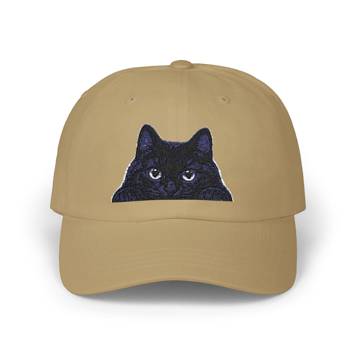 Black Cat embroidered Classic Dad Cap