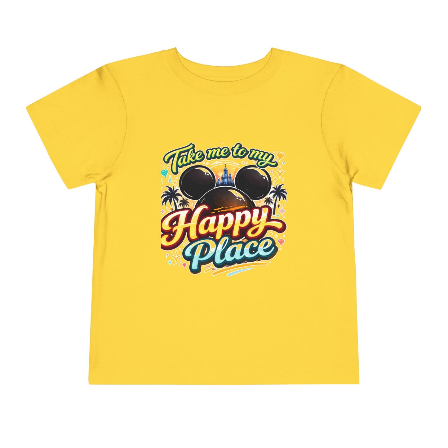 Take Me to My Happy Place Toddler Tee | Mouse Ears Castle Graphic
