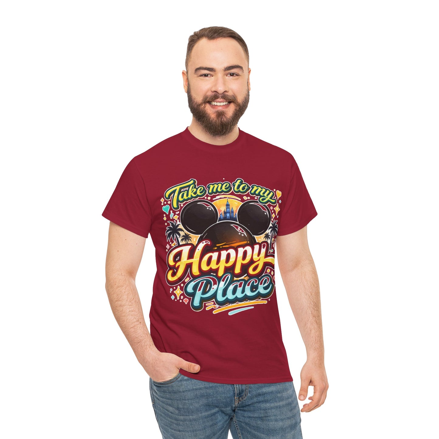 Take Me To My Happy Place T-Shirt | Mouse Ears Castle Vacation Tee