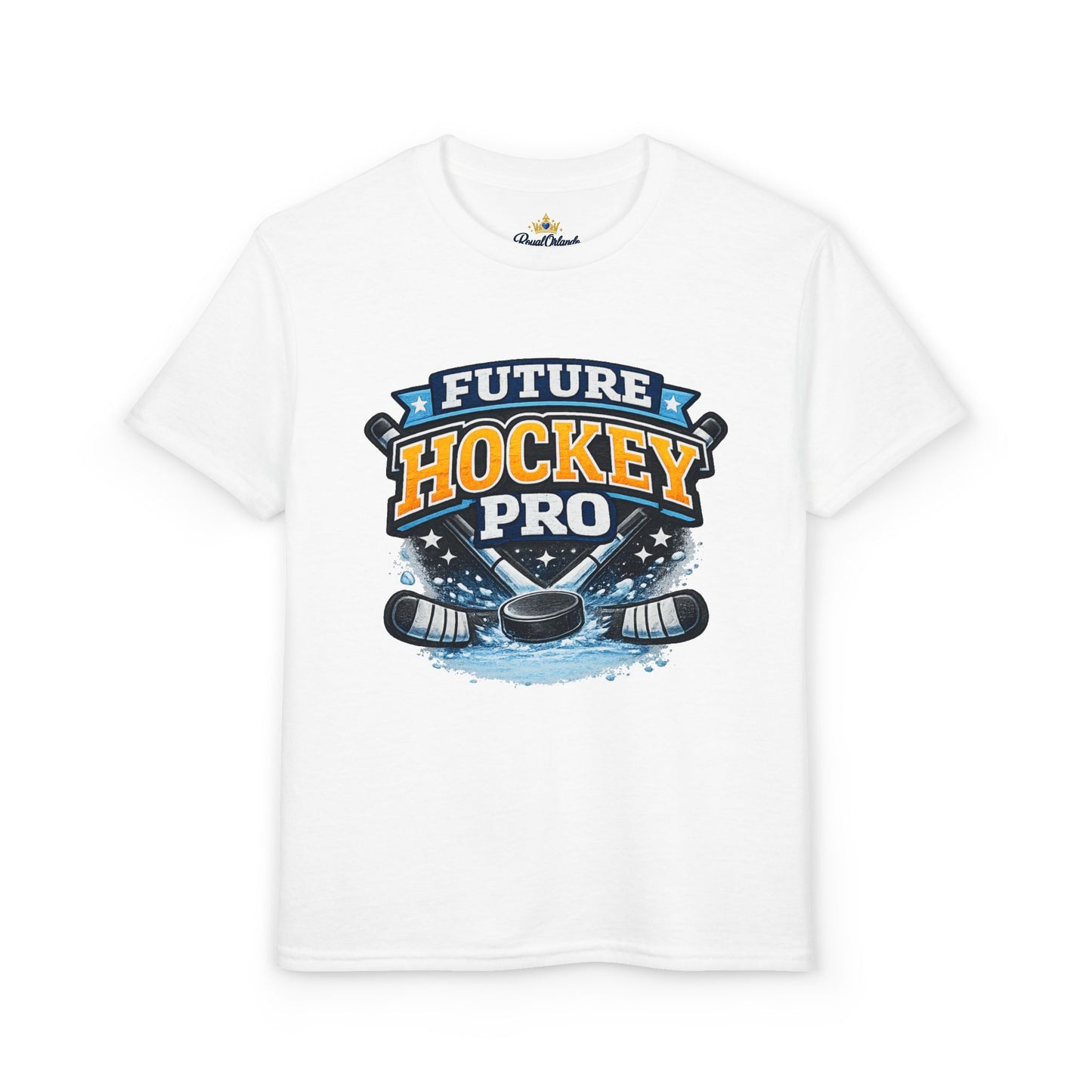Future Hockey Pro Youth T-Shirt | Hockey Graphic, Puck & Sticks