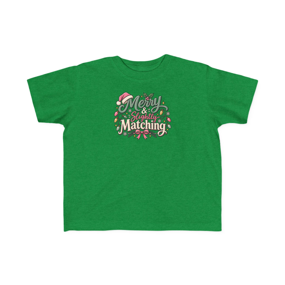 Kids Christmas Tee — “Merry Matching” Festive Holiday Shirt for Toddlers