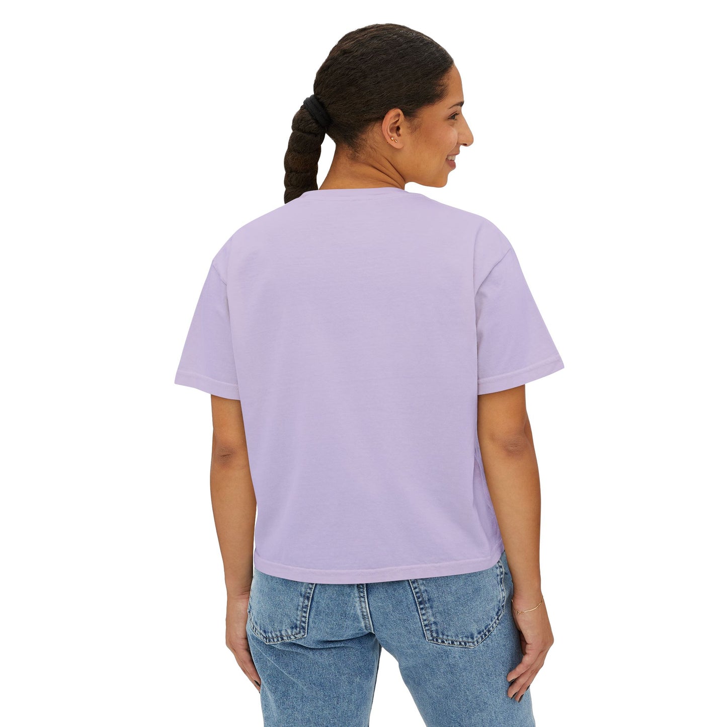 Women's Boxy Tee- Opossum and kitten neighborhood mom graphic