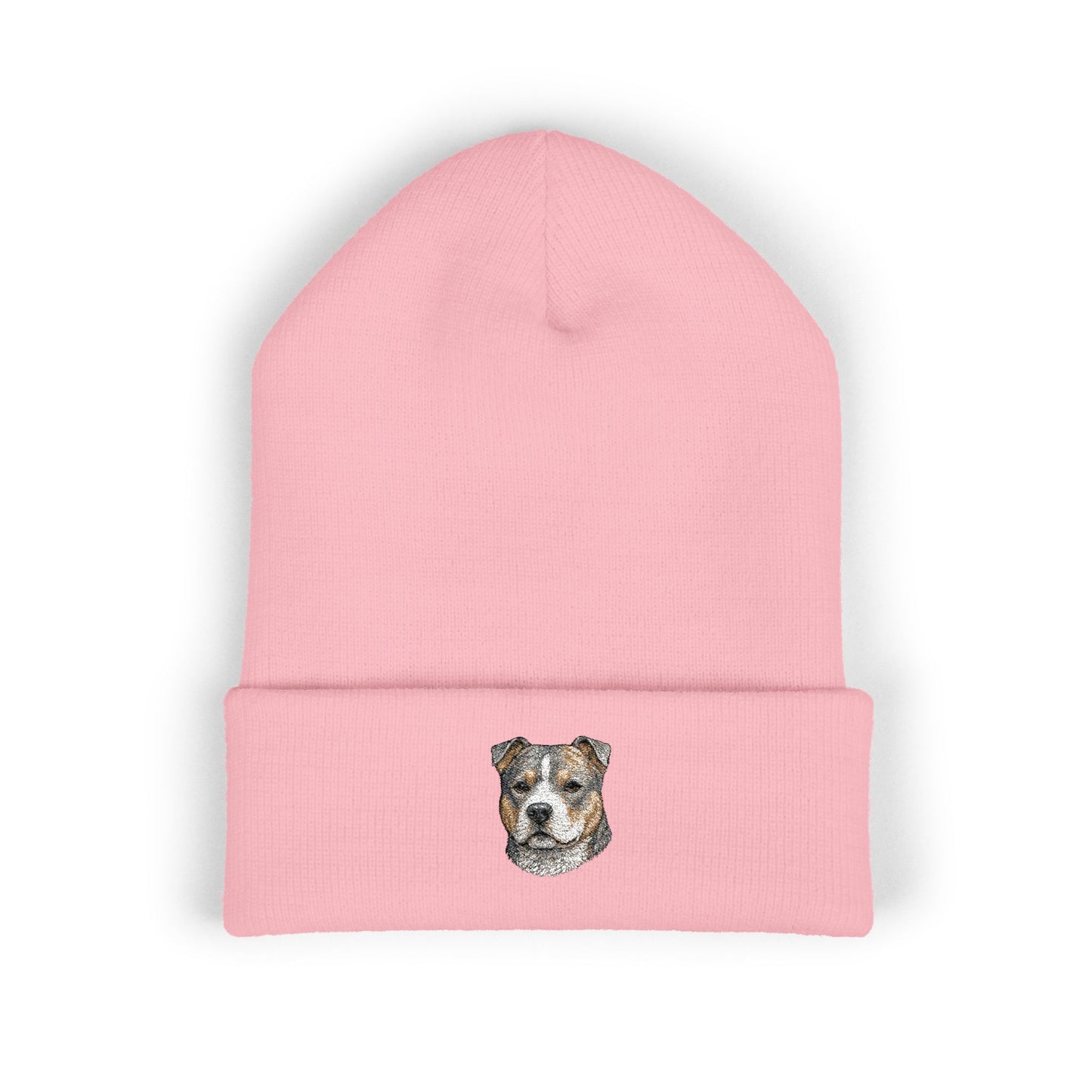 Pit Bull Embroidered Beanie | Cuffed Knit Hat