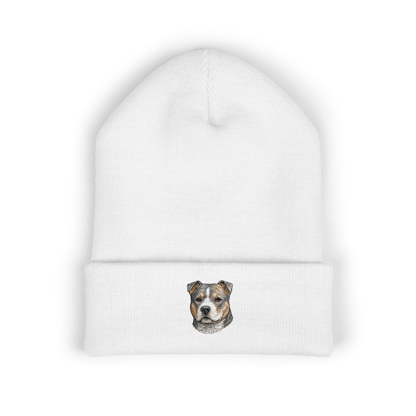 Pit Bull Embroidered Beanie | Cuffed Knit Hat