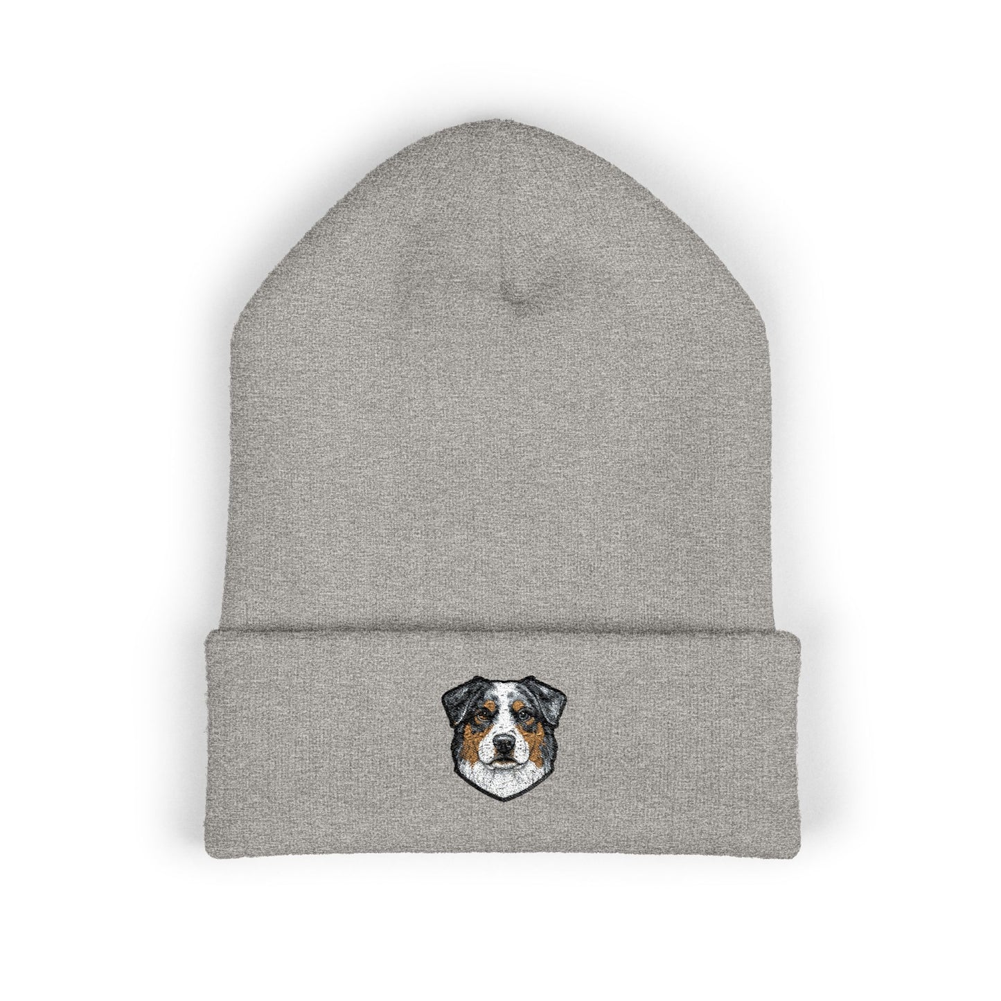 Australian Sheperd Embroidered Beanie | Cuffed Knit Hat