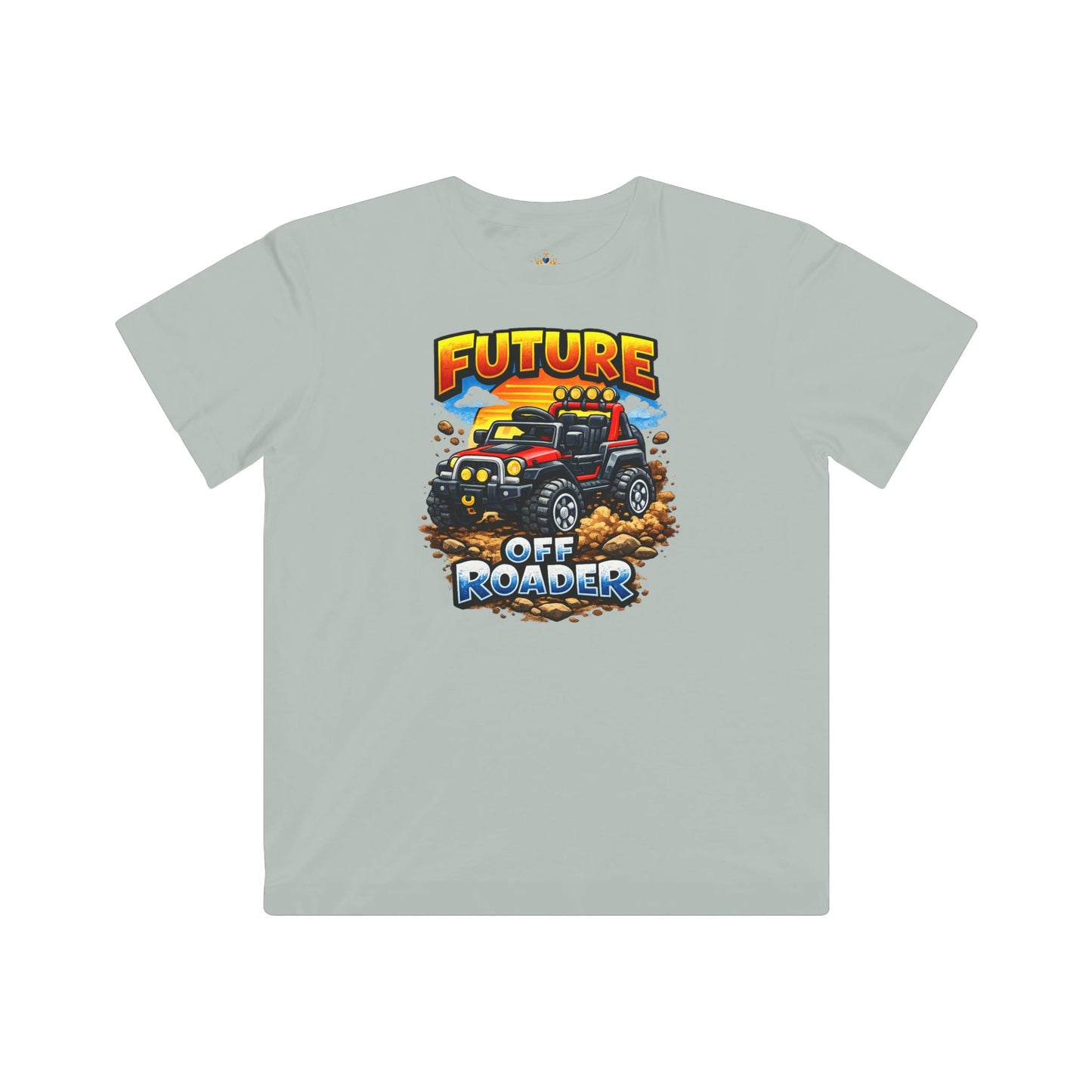 Future Off Roader Kids Tee | Monster Truck Dirt Splash Graphic