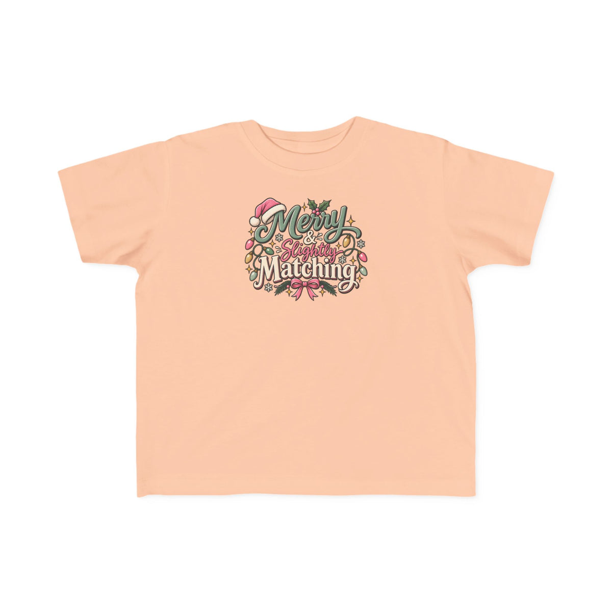 Kids Christmas Tee — “Merry Matching” Festive Holiday Shirt for Toddlers