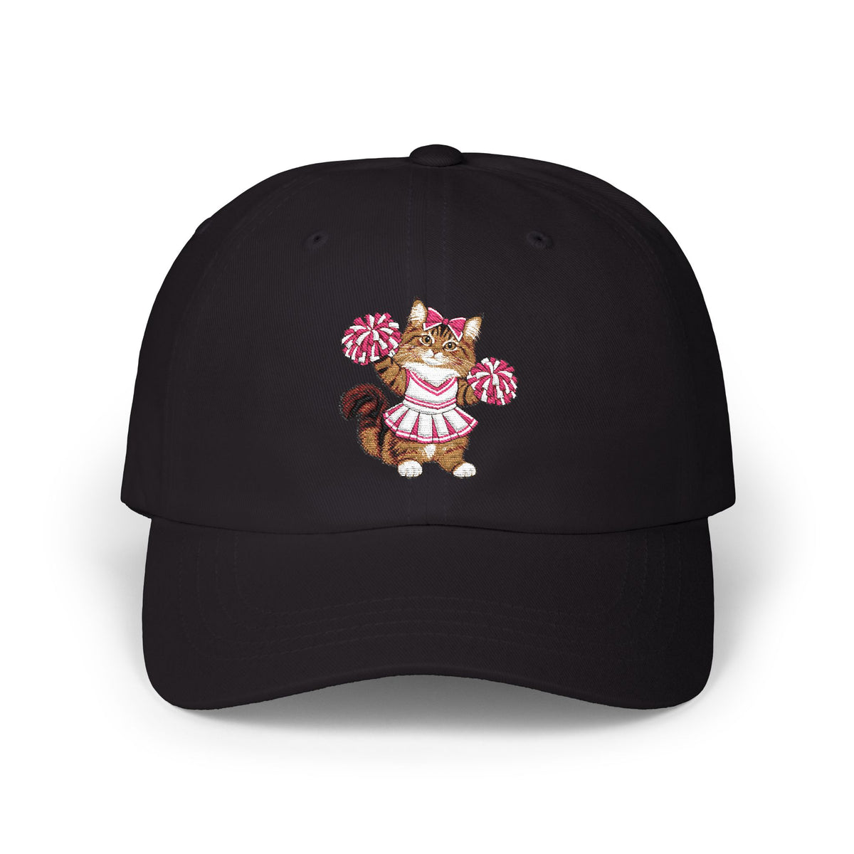 Cheer Cat embroidered Classic Dad Cap